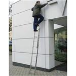 Alve 7207 - Žebřík  3,13m 2-dílný výsuvný, hliníkový AL, 2x7 příček, EUROSTYL