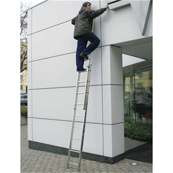 Alve 7209 - Žebřík 4,26m 2-dílný výsuvný, hliníkový AL, 2x9 příček, EUROSTYL