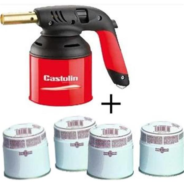 CASTOLIN 600 Piezo - Hořák (páječka) na měkké pájení + 4x kartuše