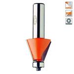 CMT Orange Tools C93619011 - Fréza úhlová na dřevo pr. 22,2x10,0mm / 25° s ložiskem, stopka 8 mm