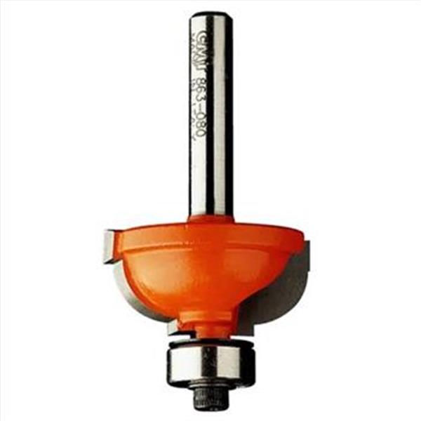 CMT Orange Tools C96304811 - Zaoblovací fréza vypouklá na dřevo pr 25,4x11,5mm, R=4,8 s ložiskem, stopka 8 mm