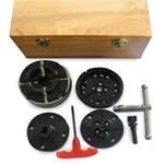 Holzstar® 5931054 - Čtyřčelisťové sklíčidlo Profi - sada