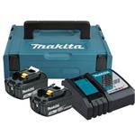 Makita 197952-5 - Sada 2x akumulátorů BL1830B (Li-ion) 18V 3.0 Ah + nabíječka DC18RC