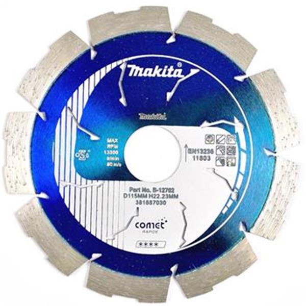 Makita B-12762 - Diamantový kotouč řezný pr. 115 mm upínací otvor 22,2 mm Comet Rapid Segment 3DDG