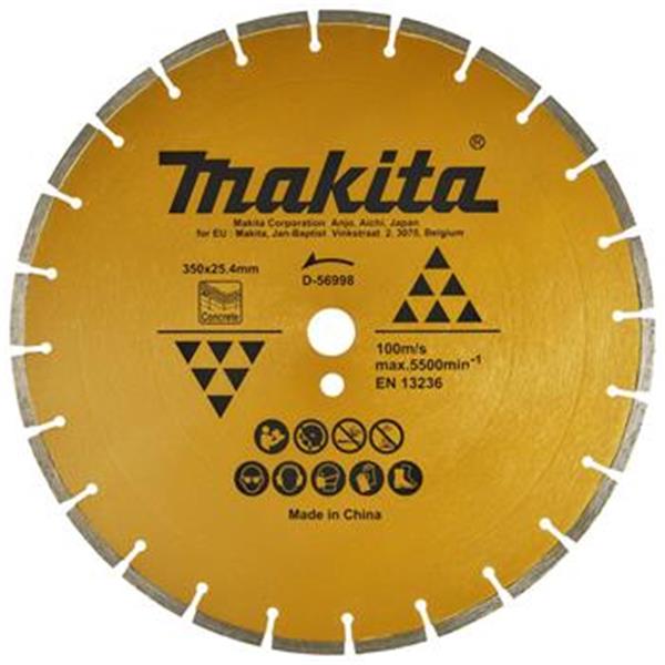 Makita D-56998 - Diamantový kotouč řezný pr. 350 mm upínací otvor 25,4 mm na beton