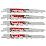 Makita P-05088 - Pilový list do pily ocasky délka 150 mm (balení 5ks) na dřevo a plasty, BiM