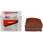 Makita P-42450 - Arch, brusný papír 114 x 102 mm, hrubost 120, 6-děr red na suchý zip (balení 50ks)