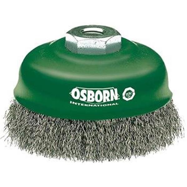 Osborn 0442-613 364 - Kartáč hrncový drátěný pr. 100 mm, závit M14, NEREZový drát 0,5 mm SUPERIOR, material 1.4401