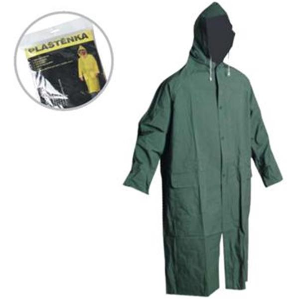 Pláštěnka dlouhá PVC se stahovací kapucí, khaki, (vel.XXL)