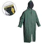Pláštěnka dlouhá PVC se stahovací kapucí, khaki, (vel.XXL)