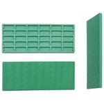Podložka vymezovací plastová rozměr 41 x 100 mm tloušťka 4 mm, stavební, montážní barva zelená