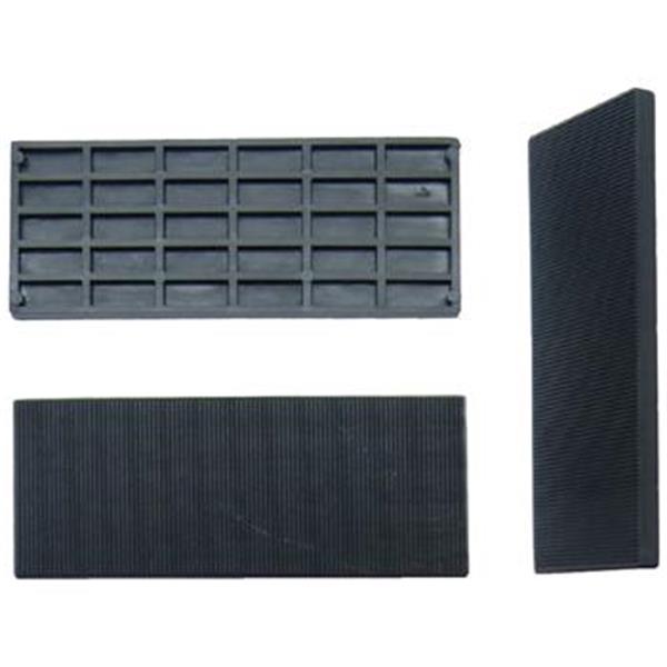Podložka vymezovací plastová rozměr 41 x 100 mm tloušťka 5 mm, stavební, montážní barva černá