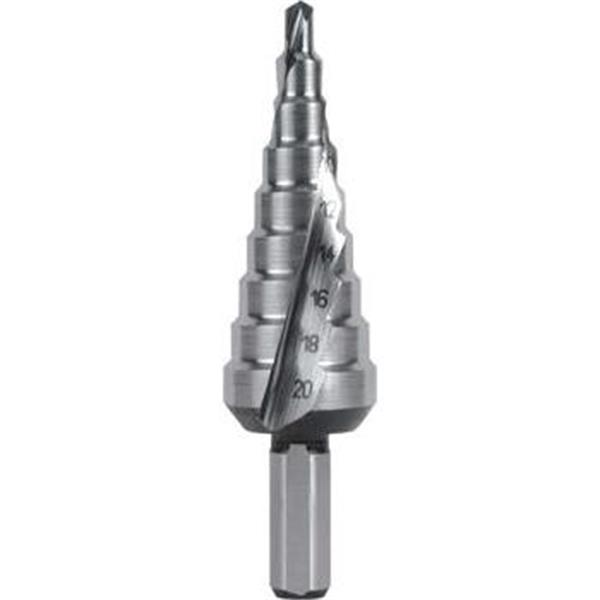 Ruko 101051 - Vrták do kovu pr. 4-20mm stupňovitý, stopka 8mm č.1, HSS CBN