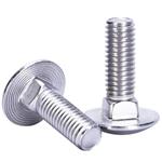 Šroub vratový se zaoblenou hlavou M 8x 20mm, DIN 603, ocel tř. 4.6, zinek bílý, (100ks)