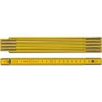 STABILA 01104 - Metr skládací  2m dřevěný, barva žlutá, Serie 600, Typ 607