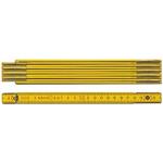 STABILA 01604 - Metr skládací  2m dřevěný, barva žlutá, Serie 900, Typ 907