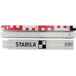 STABILA 17927 - Metr skládací  2m dřevěný, nivelační, Serie 400 typ 1407 GEO červeno - bílý