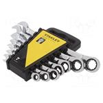 Stanley STMT82846-0 - Sada klíčů očkoplochých ráčnových 6-dílná, 10-19mm