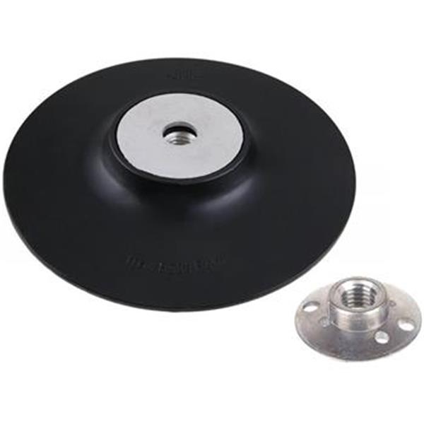 Talíř podložný pr. 115mm na úhlovou brusku závit M14, pro fíbr kotouč, černý, standard