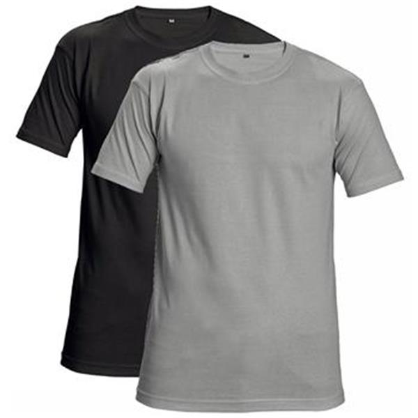Triko pracovní s krátkým rukávem TEESTA (vel.4XL), bavlněné - černé