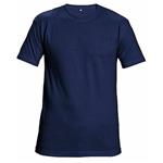 Triko pracovní s krátkým rukávem TEESTA (vel.XXXXL 4XL), bavlněné - modré Navy