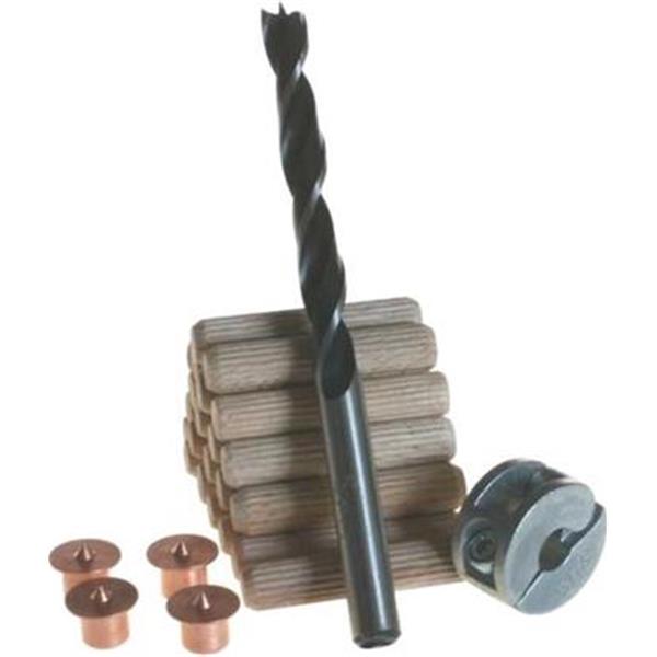 Wolfcraft 2918000 - Kolíkovací sada pro pr. 10mm, vrták + doraz + 4ks značníků